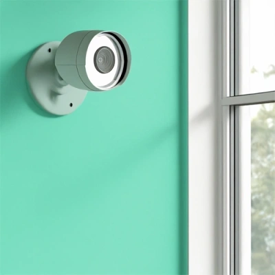 Houston vivint camera facing a window